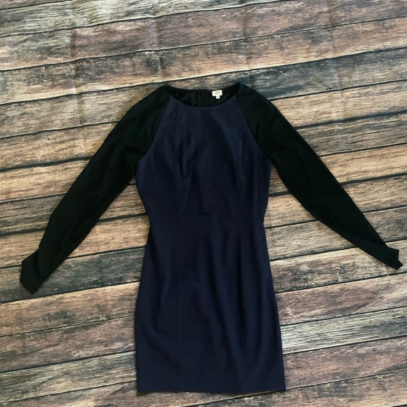Aritzia Wilfred Black and Navy Blue Dress - Picture 2 of 12